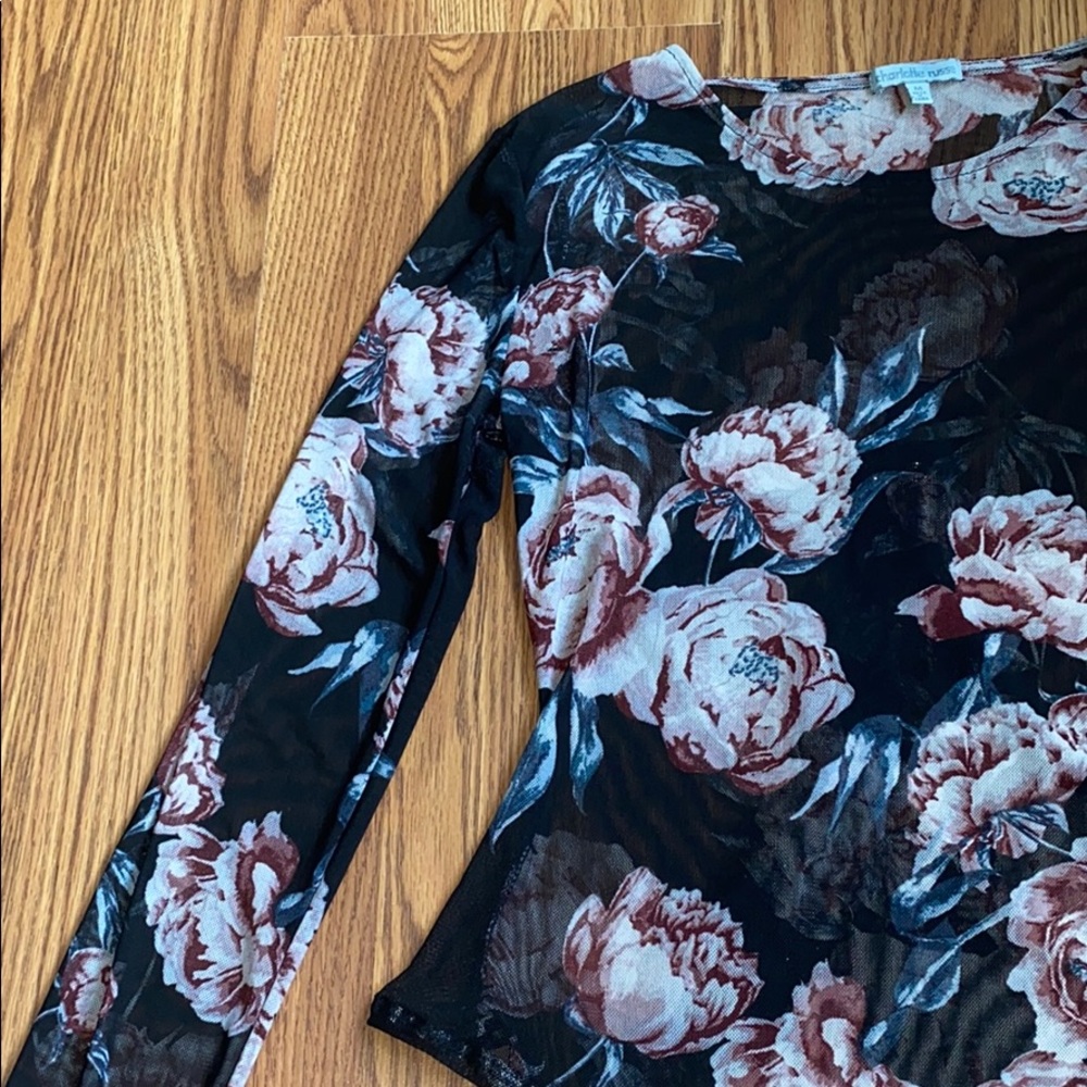 Mesh, floral, body suit!
